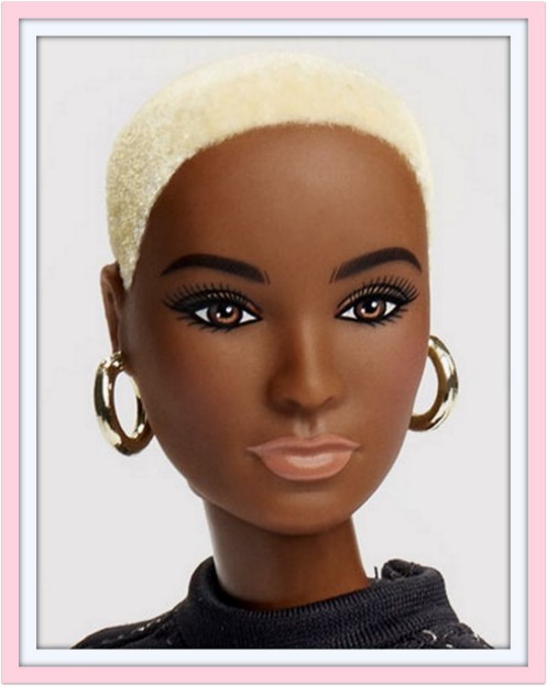 bald black barbie