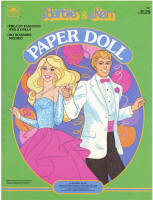 Golden Books 1527, Barbie & Ken Paper Doll, 1984