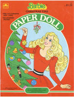 Golden Books 1731, Barbie Christmas Time Paper Doll, 1984