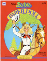 Golden Books 1982-43, Western Barbie Paper Doll, 1982
