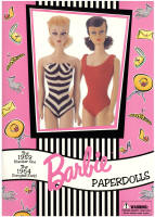 Peck Aubry, The 1959 Number One & The 1964 Ponytail Swirl Barbie Paper Dolls, Avon 1997