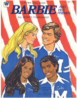 Whitman 1981, Barbie and Her Friends, All Sports Tournament, A Paper Doll Book, 1975