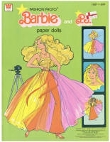 Whitman 1997-1, Fashion Photo Barbie and P.J. Paper Dolls, 1978